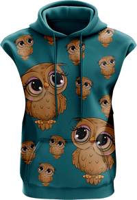 Owl Sleeveless Hoodie 1