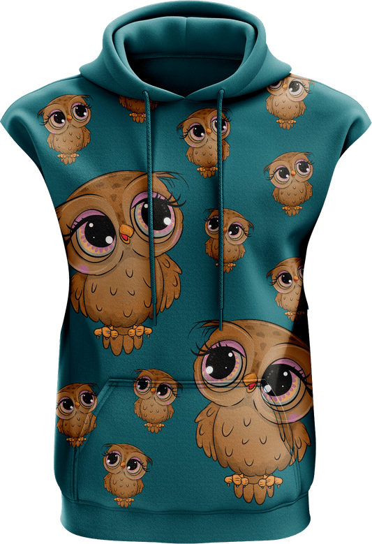 Owl Sleeveless Hoodie - fungear.com.au