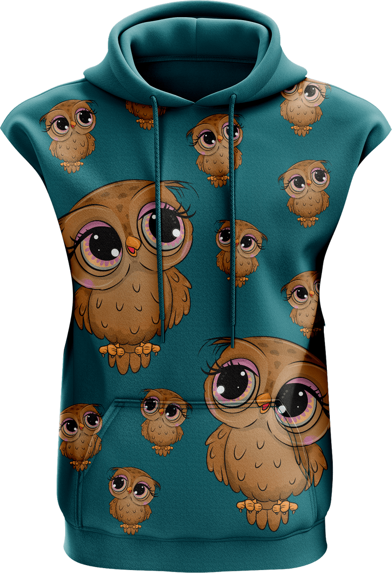 Owl Sleeveless Hoodie