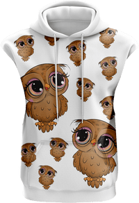 Owl Sleeveless Hoodie 3