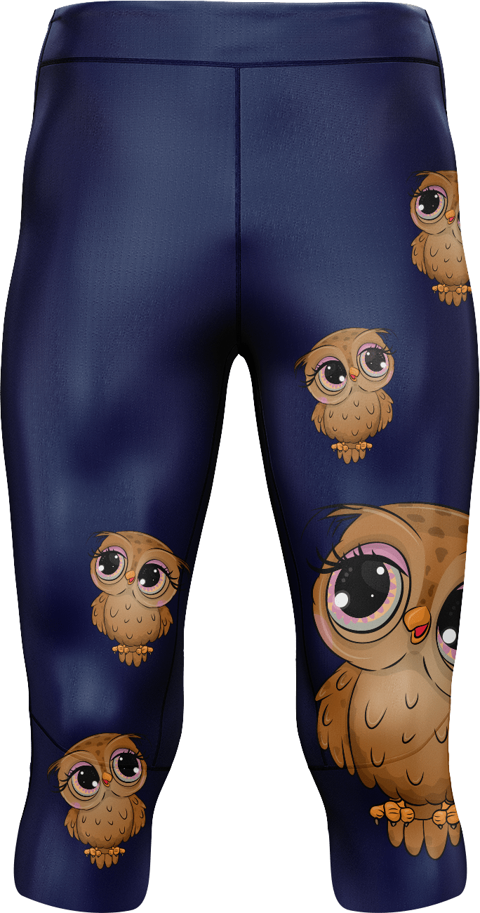 Owl Tights 3/4 or Full Length - fungear.com.au