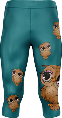 Owl Tights 3/4 or Full Length 3