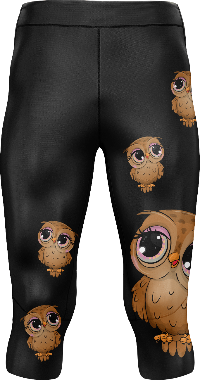 Owl Tights 3/4 or Full Length - fungear.com.au