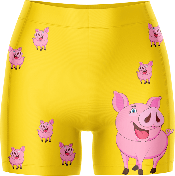 Percy Pig Bike Shorts - fungear.com.au