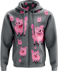 Percy Pig Full Zip Hoodies Jacket 7
