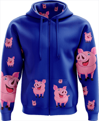 Percy Pig Full Zip Hoodies Jacket 3