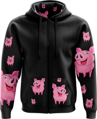 Percy Pig Full Zip Hoodies Jacket 4