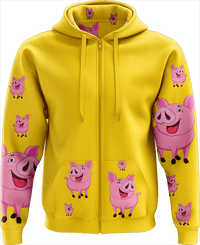 Percy Pig Full Zip Hoodies Jacket 2