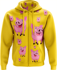 Percy Pig Full Zip Hoodies Jacket 5