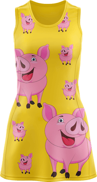 Percy Pig Ladies Mini Dress 1