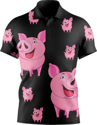 Percy Pig Men's Short Sleeve Polo 2