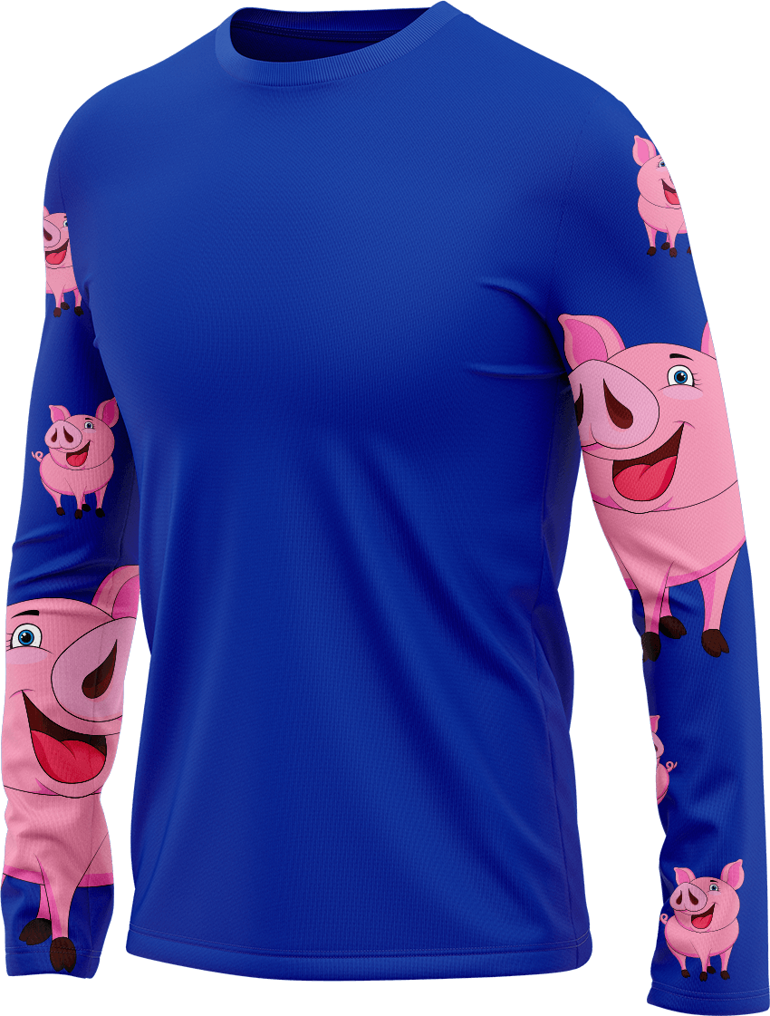 Percy Pig Rash T-Shirt Long Sleeve - fungear.com.au
