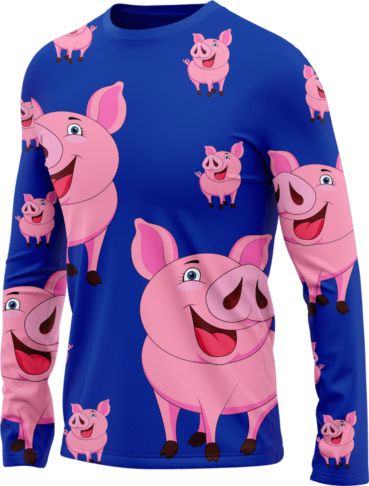 Percy Pig Rash T-Shirt Long Sleeve - fungear.com.au