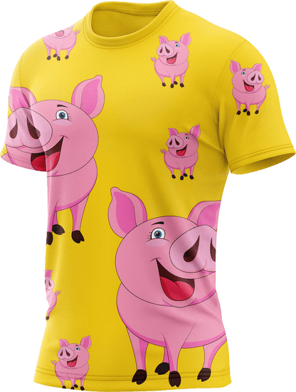 Percy Pig Rash T-Shirt Short Sleeve - fungear.com.au