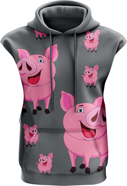 Percy Pig Sleeveless Hoodie - fungear.com.au