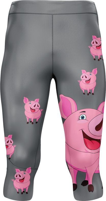 Percy Pig tights 3/4 or full length - fungear.com.au