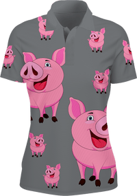 Percy Pig Women's Polo 3