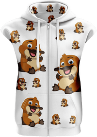 Playa Platypus Full Zip Sleeveless Hoodie Jackets 3