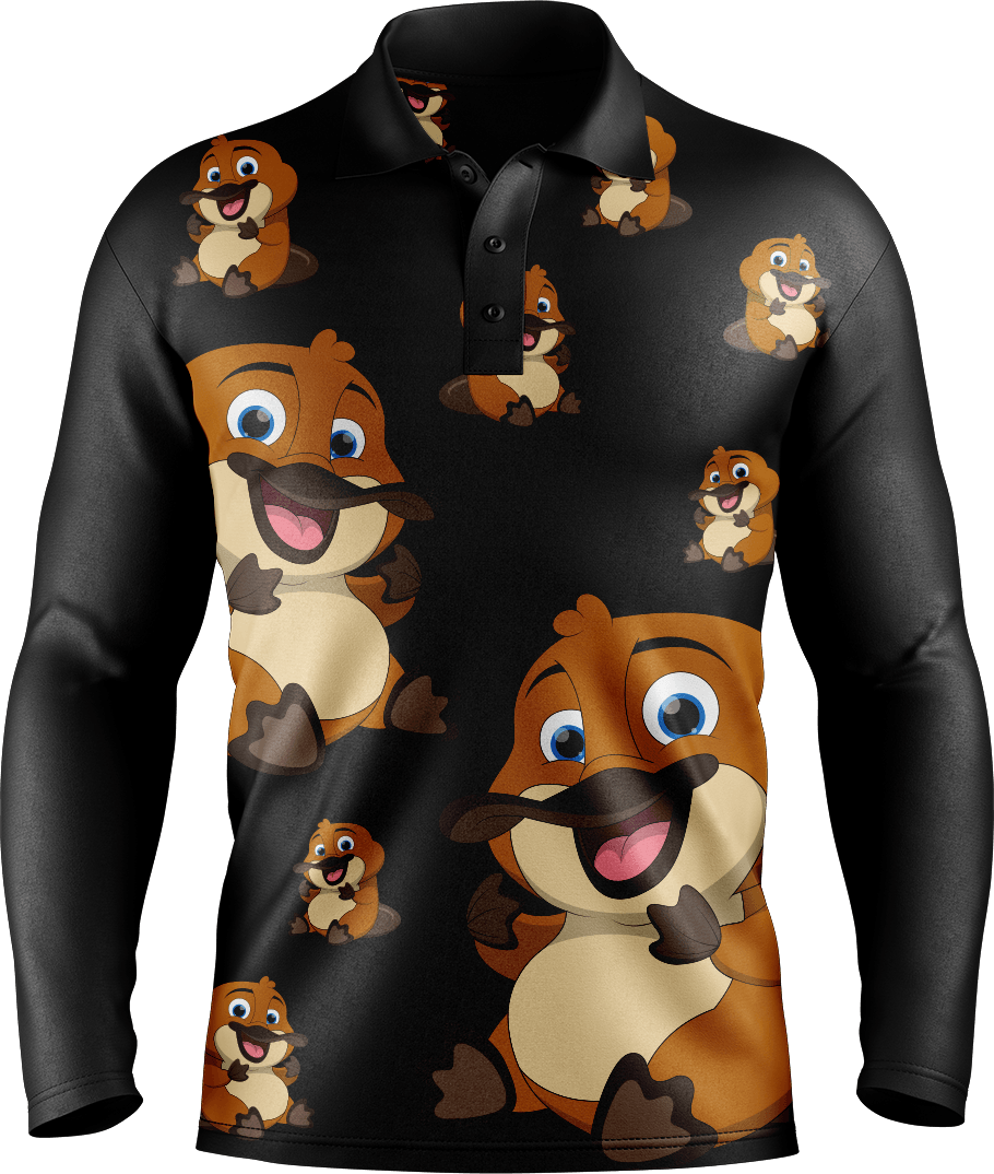 Playa Platypus Men's Long Sleeve Polo