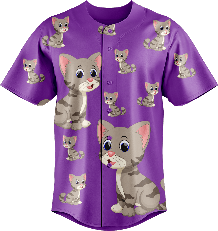 Playful Pussycat Baseball Jerseys - fungear.com.au