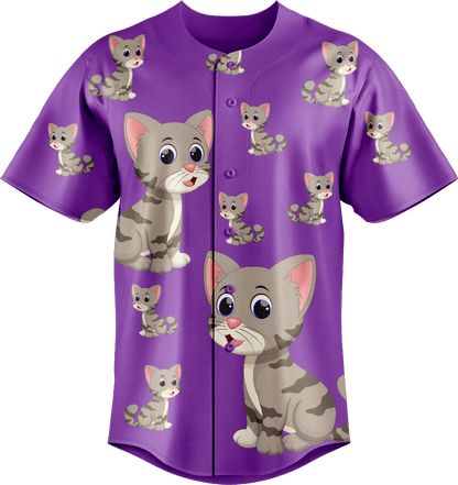 Playful Pussycat Baseball Jerseys - fungear.com.au