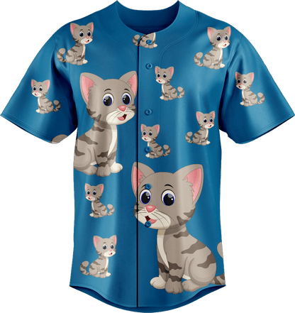 Playful Pussycat Baseball Jerseys - fungear.com.au