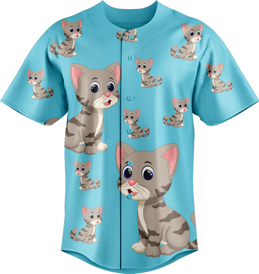 Playful Pussycat Baseball Jerseys - fungear.com.au