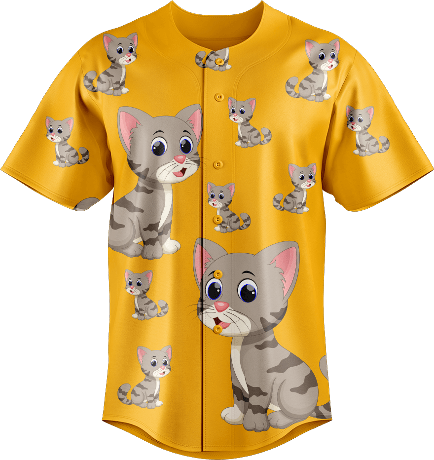 Playful Pussycat Baseball Jerseys - fungear.com.au