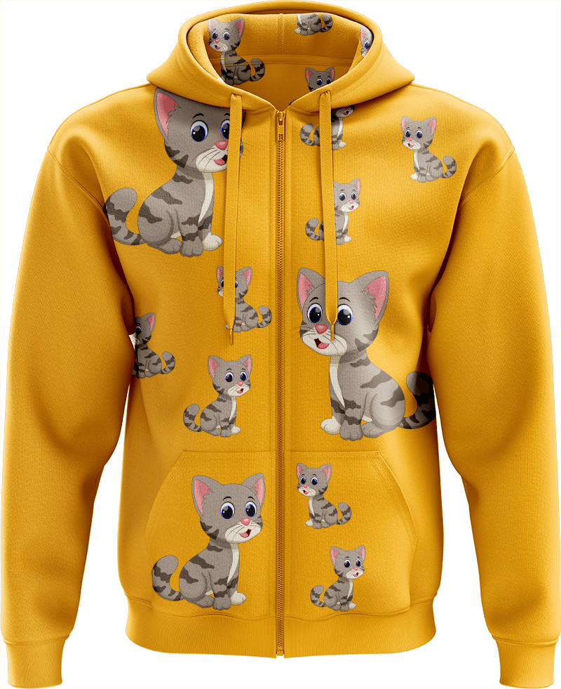 Playful Pussycat Full Zip Hoodies Jacket