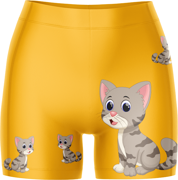 Playful Pussycat Ladies Gym Shorts