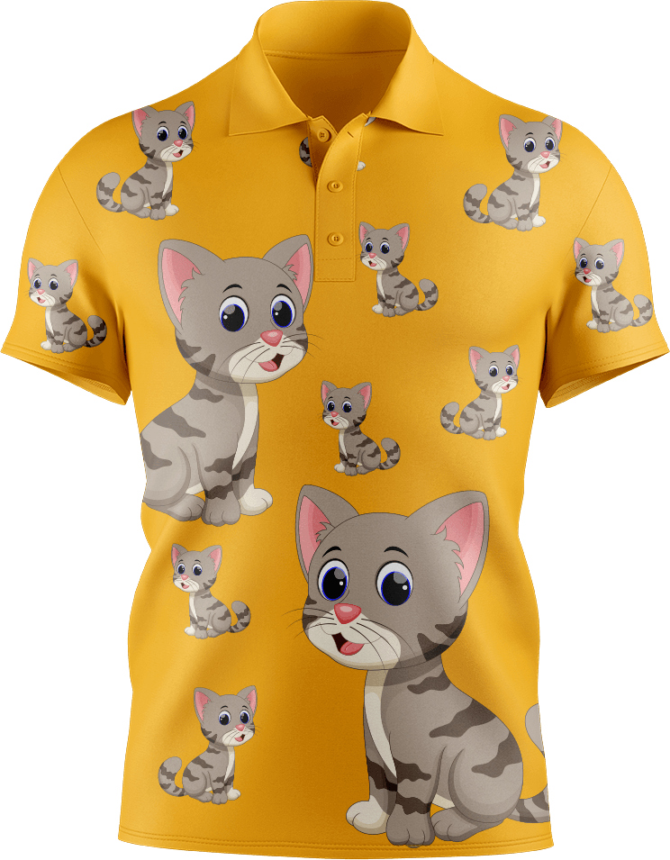 Playful Pussycat Men's Short Sleeve Polo