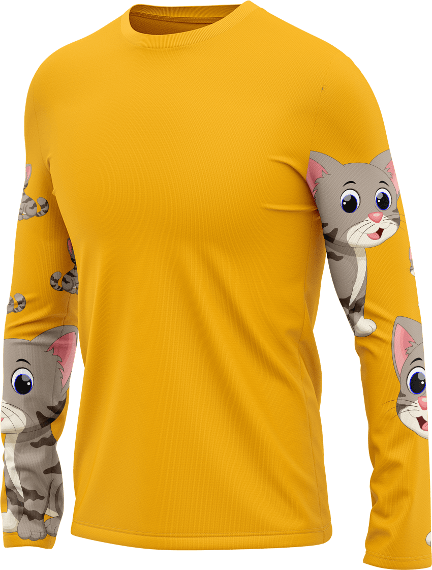 Playful Pussycat Rash T-Shirt Long Sleeve - fungear.com.au