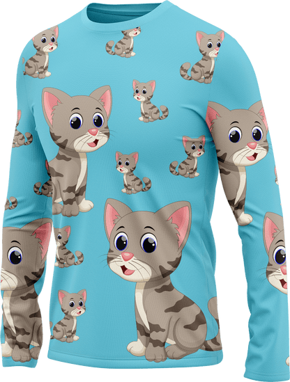 Playful Pussycat Rash T-Shirt Long Sleeve - fungear.com.au