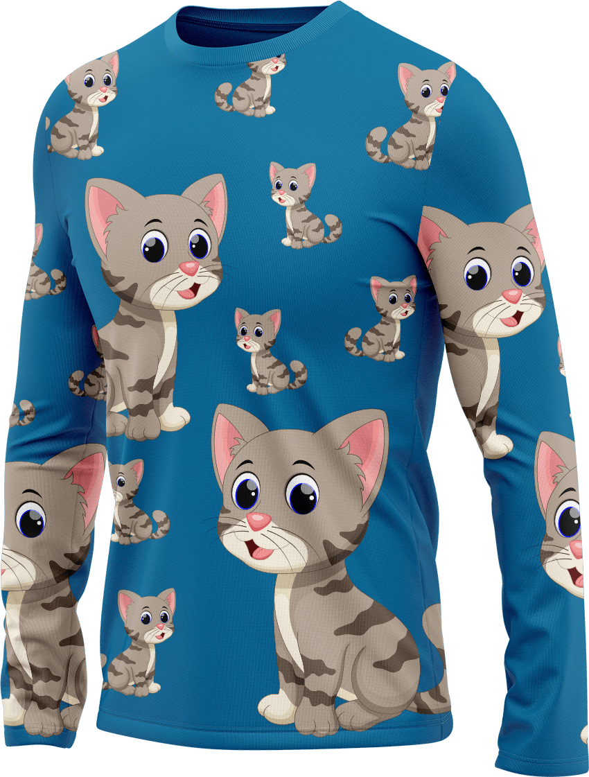 Playful Pussycat Rash T-Shirt Long Sleeve - fungear.com.au