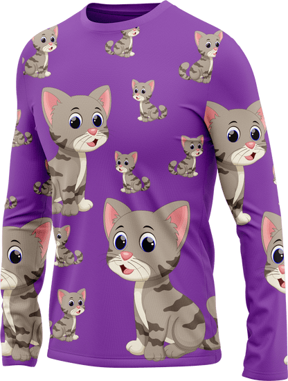 Playful Pussycat Rash T-Shirt Long Sleeve - fungear.com.au