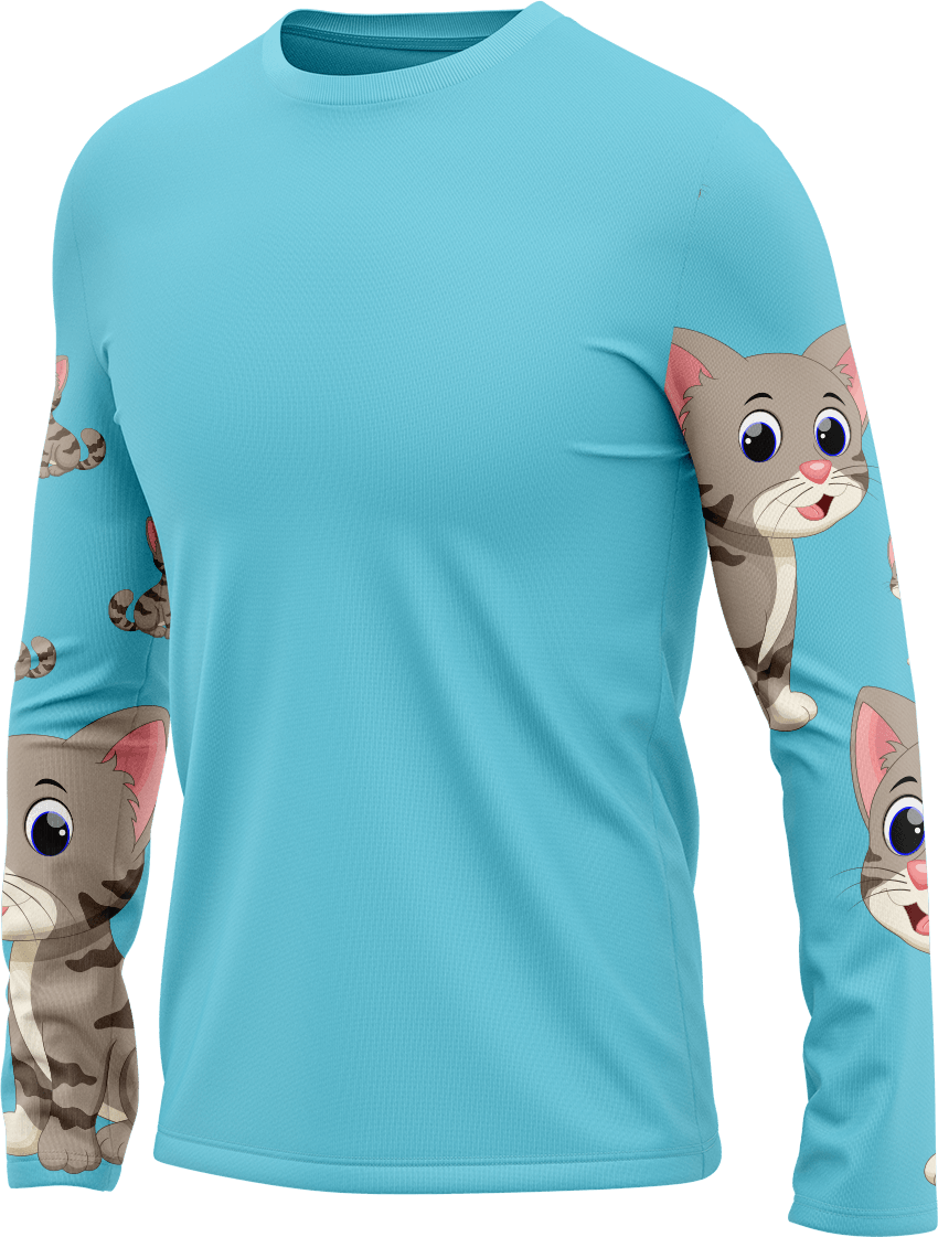 Playful Pussycat Rash T-Shirt Long Sleeve - fungear.com.au