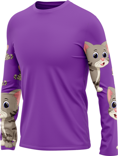 Playful Pussycat Rash T-Shirt Long Sleeve - fungear.com.au