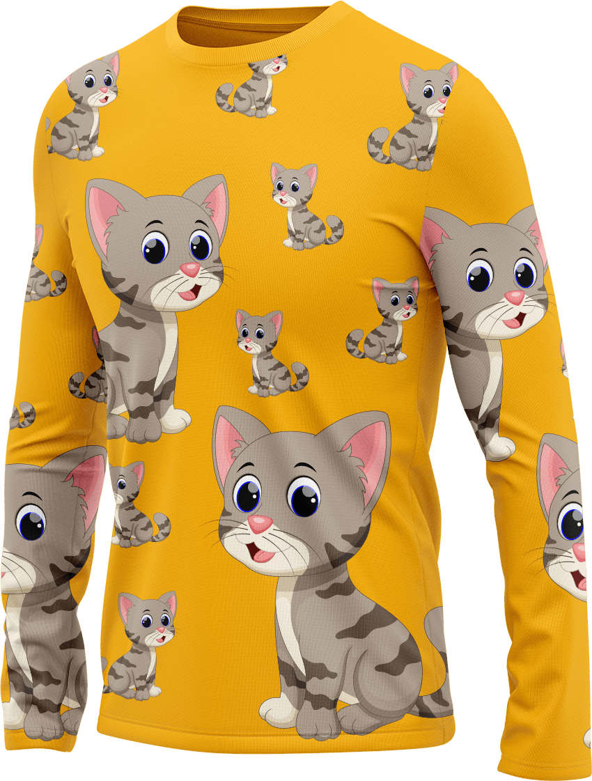 Playful Pussycat Rash T-Shirt Long Sleeve - fungear.com.au