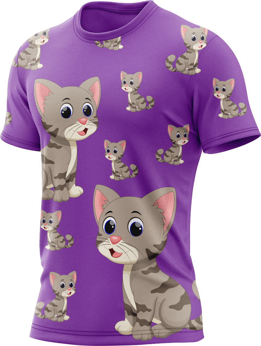 Playful Pussycat Rash T-Shirt Short Sleeve - fungear.com.au