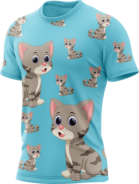 Playful Pussycat Rash T-Shirt Short Sleeve - fungear.com.au