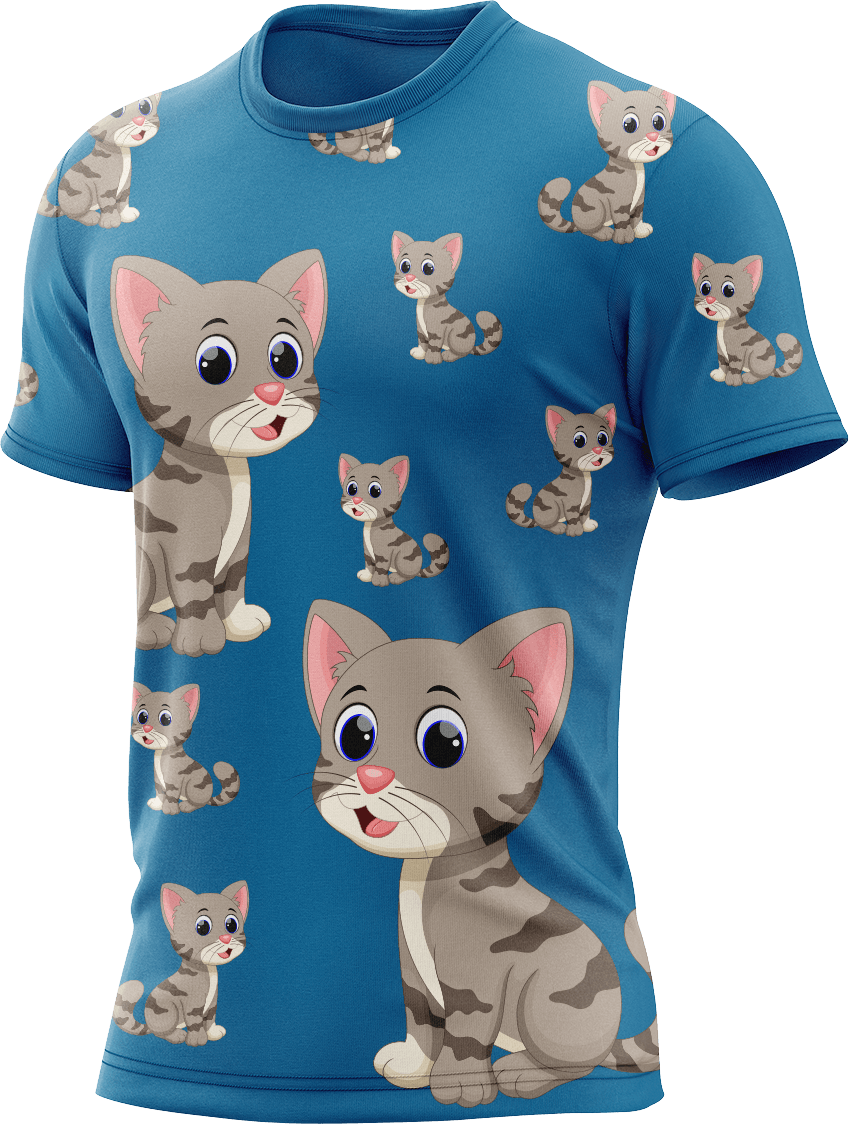 Playful Pussycat Rash T-Shirt Short Sleeve - fungear.com.au