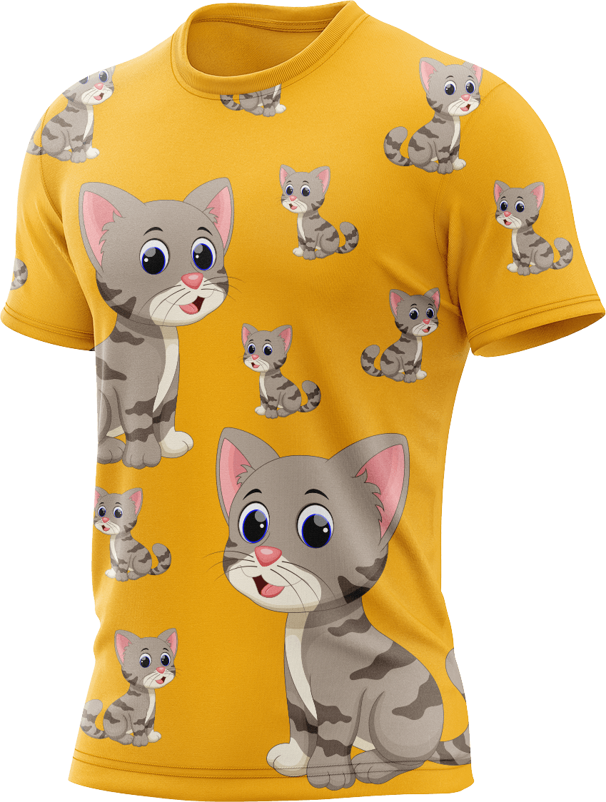 Playful Pussycat Rash T-Shirt Short Sleeve - fungear.com.au