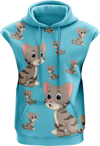 Playful Pussycat Sleeveless Hoodie 4