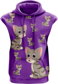 Playful Pussycat Sleeveless Hoodie 2