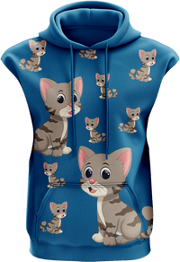 Playful Pussycat Sleeveless Hoodie 1