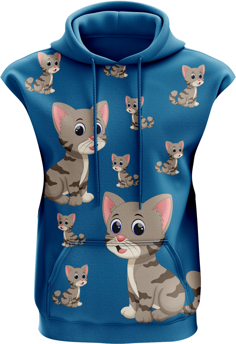 Playful Pussycat Sleeveless Hoodie