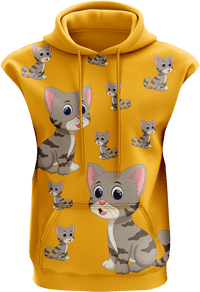 Playful Pussycat Sleeveless Hoodie 3