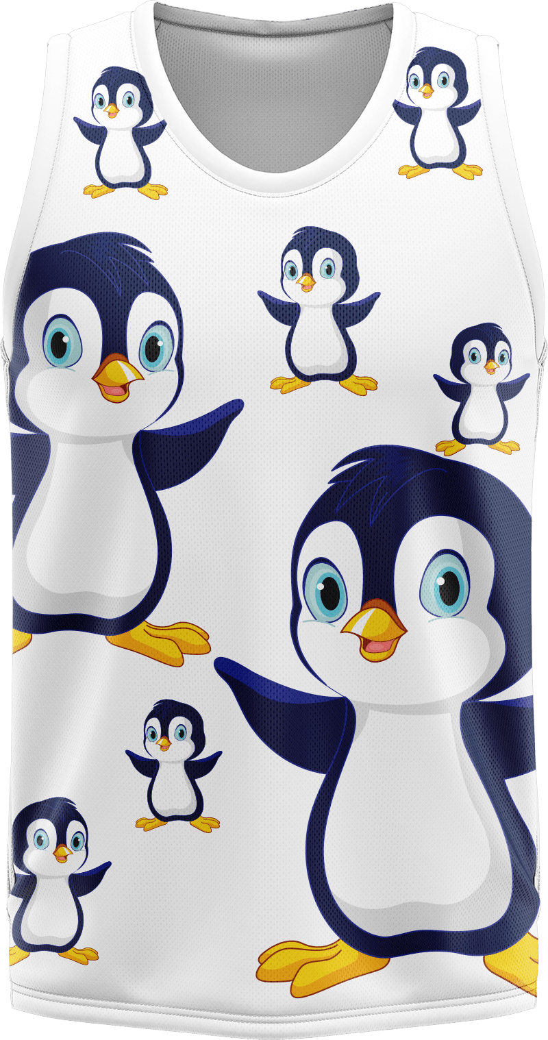 Pranksta Penguin Basketball Jersey - fungear.com.au