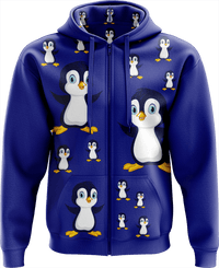 Pranksta Penguin Full Zip Hoodies Jacket 6