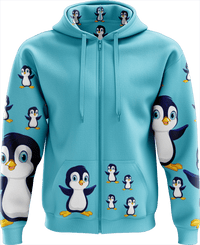 Pranksta Penguin Full Zip Hoodies Jacket 2